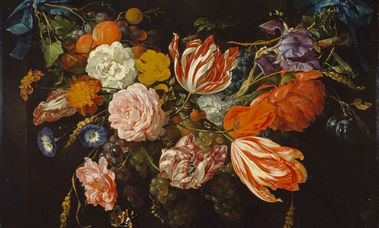 Jan Davidz. de Heem, <i>Garand of Flowers and Fruit</i>, about 1660