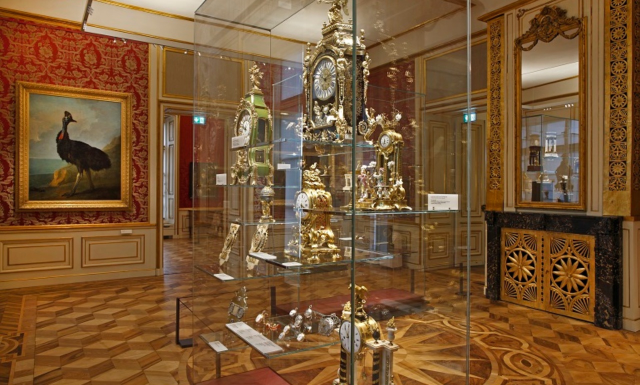 The precious clock collection in the so-called “Royal Apartment”.