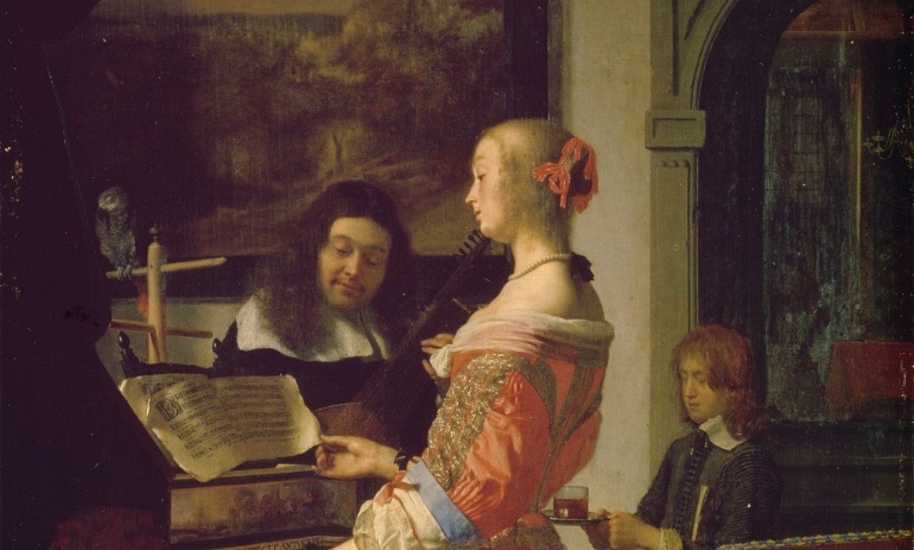 Frans van Mieris t.E., The duet, 1658