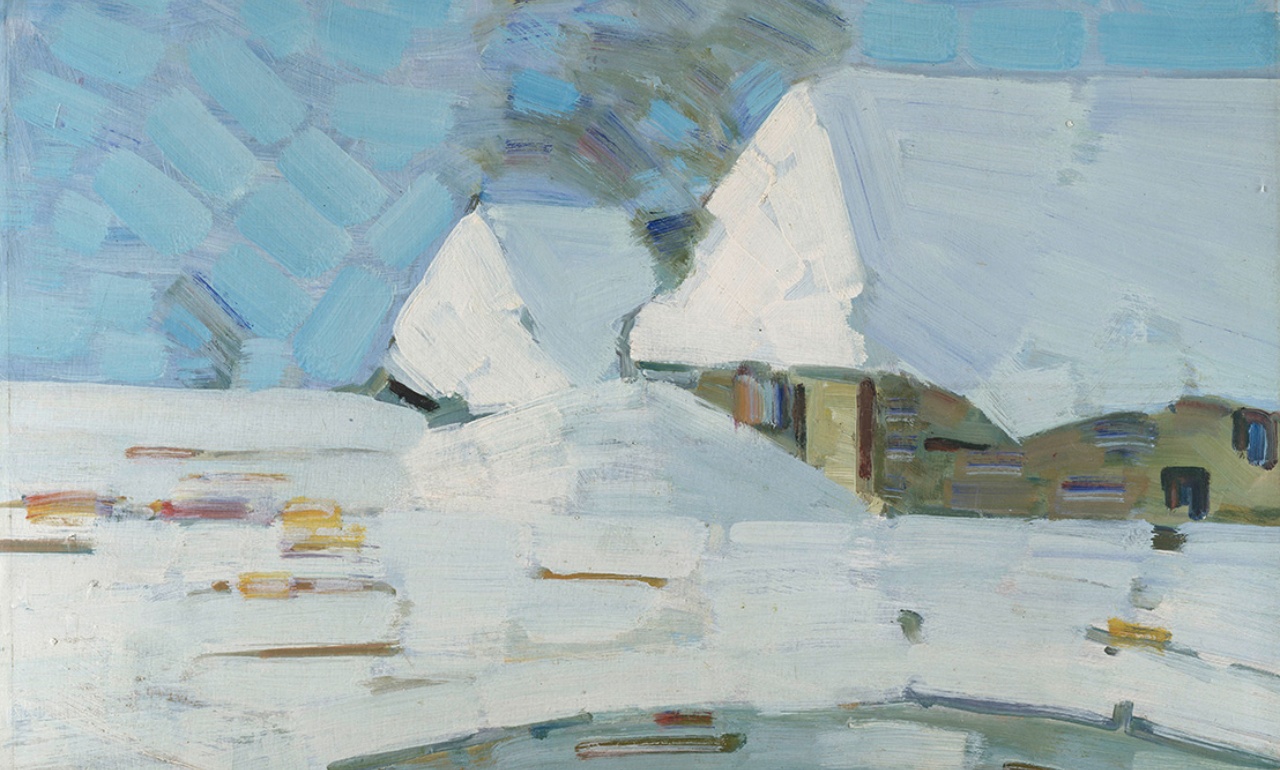 Rudolf Bartels, Gehöft im Winter, 1912